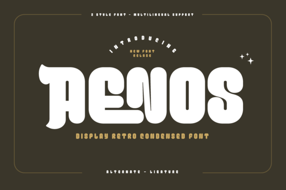 Aenos: A Bold, Retro Display Font That Elevates Small Business Branding