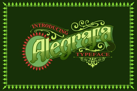 Alegrafa: A Vintage Display Font That Feels Like Handmade Magic