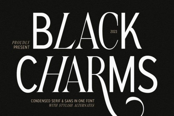 Black Charms: A Display Font That Shapes Digital Identity