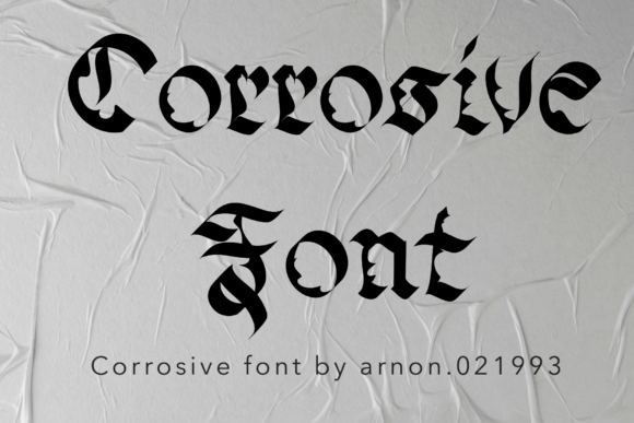 Corrosive: A Quirky Display Font That Actually Works