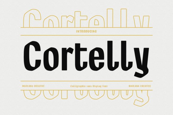 Cortelly: A Bold Display Font for Editorial Impact