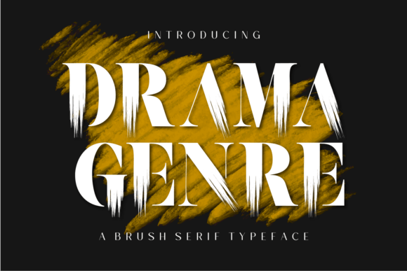 Drama Genre: A Hand-Painted Serif Font That Feels Like Real Craft