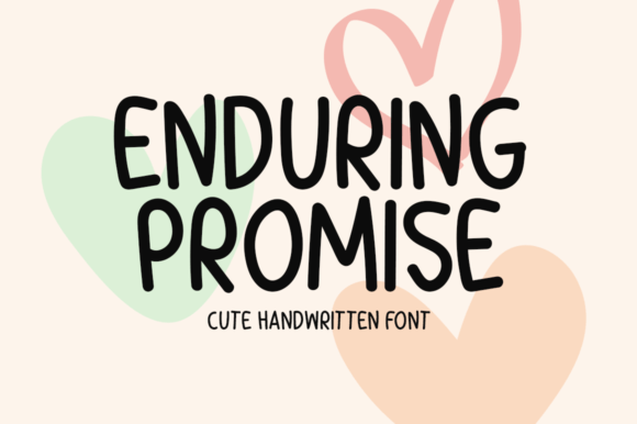 Enduring Promise: A Handwritten Display Font with Editorial Warmth