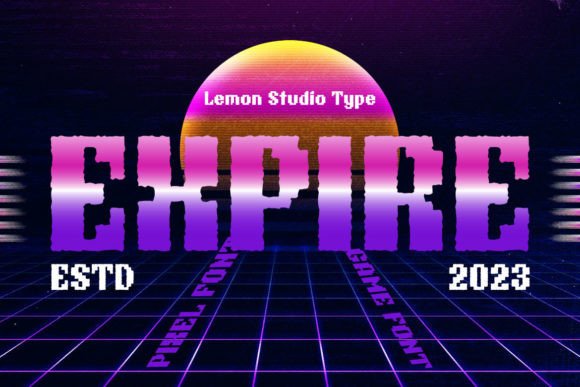 Expire: A Pixel Display Font for Bold Digital Identity