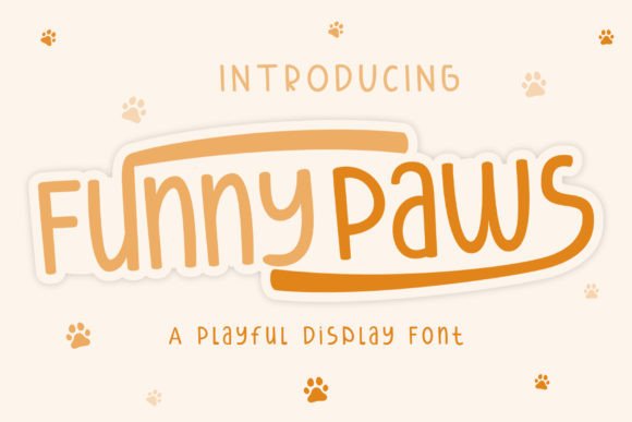 Funny Paws: A Playful Display Font That Delights on Screen