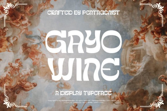 Gayo Wine: A Bold Display Typeface for Playful Brand Identity