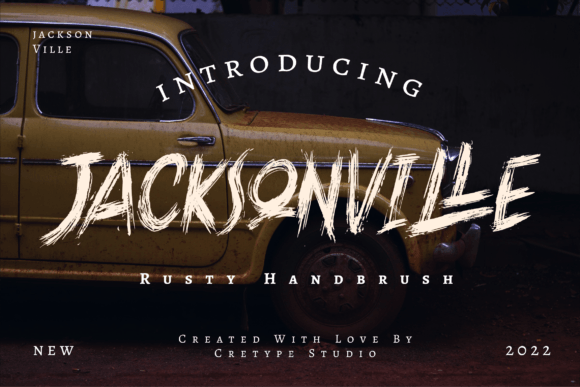 Jacksonville Hand Brush: A Rusty, Fierce Display Font Worth Testing