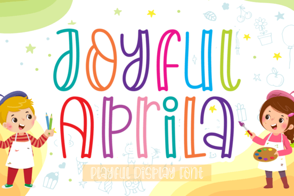 Joyful Aprila: A Playful Display Font for Editorial Charm
