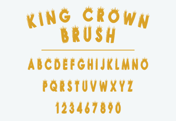 King Crown Brush: A Display Font That Makes Your Brand Shine