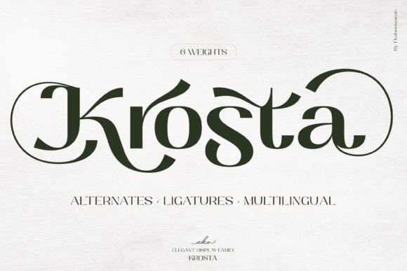 Krosta: A Display Font That Commands Attention