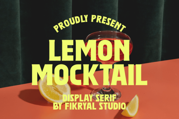 Lemon Mocktail: A Bold Display Font for Retro-Inspired Web Design