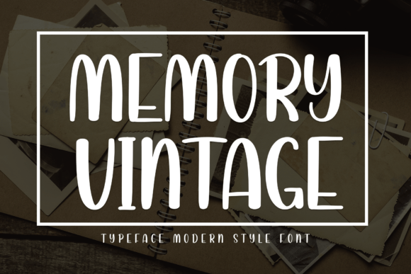 Memory Vintage: A Sweet, Friendly Display Font for Handmade Creators