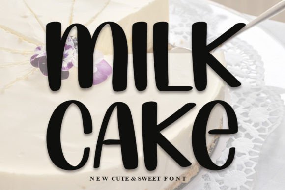 Milk Cake: A Display Font That Elevates Campaign Headlines