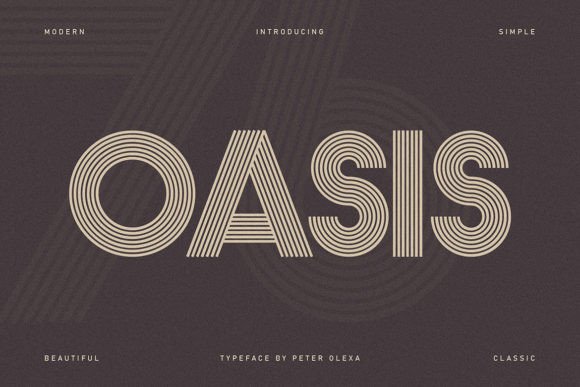 Oasis Display Font for Handmade & Printable Creations