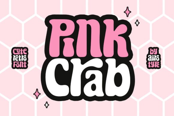 Pink Crab: A Playful Retro Display Font for Digital Brands