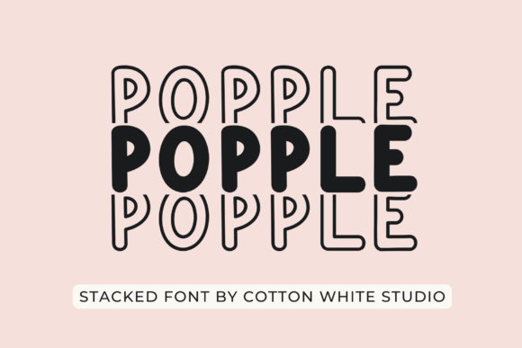 Popple: A Bold Display Font for Impactful Web Headlines