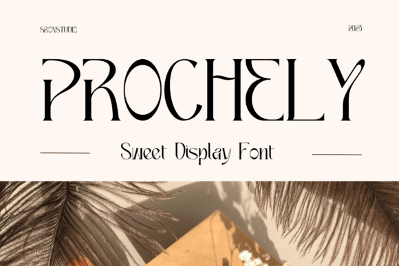 Prochely: A Sweet, Elegant Display Font for Digital Branding