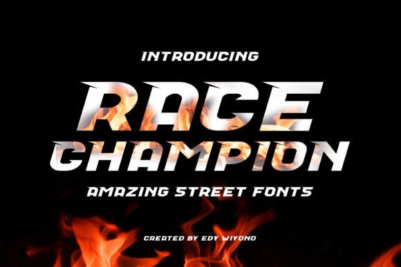 Race Champion: A Bold Display Font That Elevates Your Brand