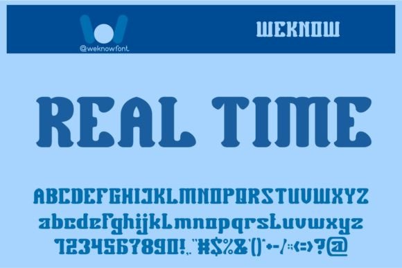 Real Time: A Bold, Modern Display Font for Handmade Creators