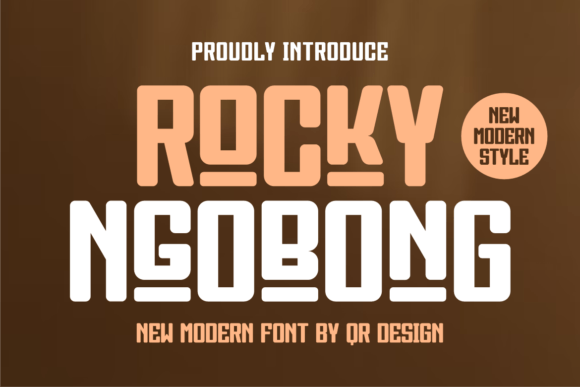 Rocky Ngobong: A Display Font with Quiet Confidence