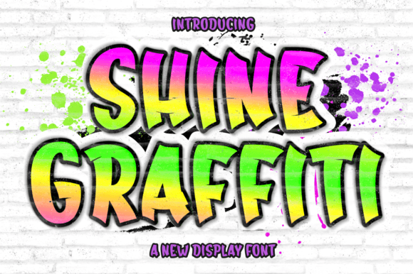 Shine Graffiti: A Display Font with Urban Heart and Editorial Charm