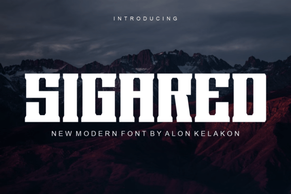 Sigared: A Bold Serif Display Font That Commands Attention