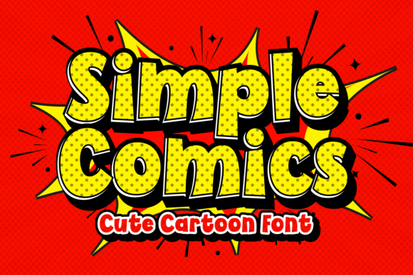 Simple Comics: A Chubby, Cheerful Display Font for Handmade Creators
