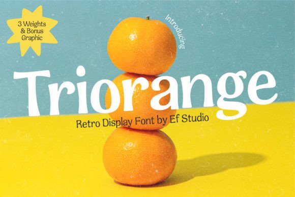 Triorange: A Display Font That Anchors Retro Charm in Modern Web Design