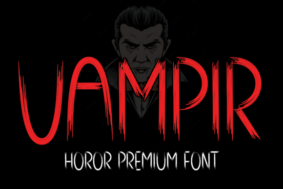 Vampir: A Spooky Display Font That Elevates Handmade Goods