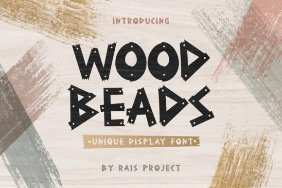 Wood Beads Font: A Display Typeface That Adds Warmth to Campaign Visuals
